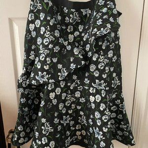 ASOS Tiered Midi Jacquard Skirt